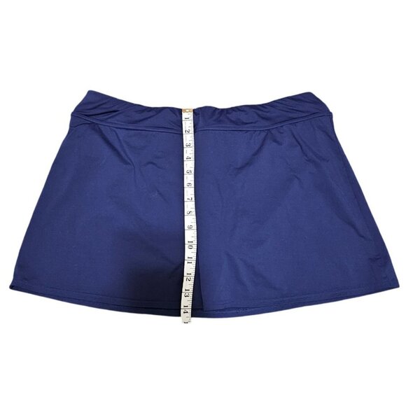 Lands End Women's Size 16 Navy Athletic Skirt With Built-In Shorts - Picture 5 of 6
